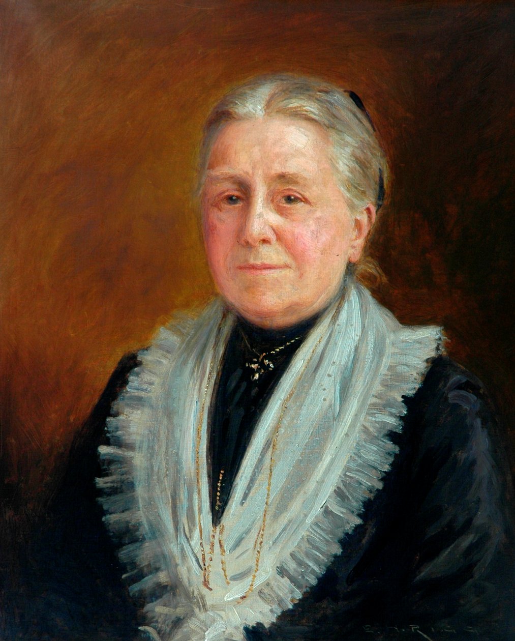 Mrs Mary Anna Foster (olja på duk) av Ernest Higgins Rigg