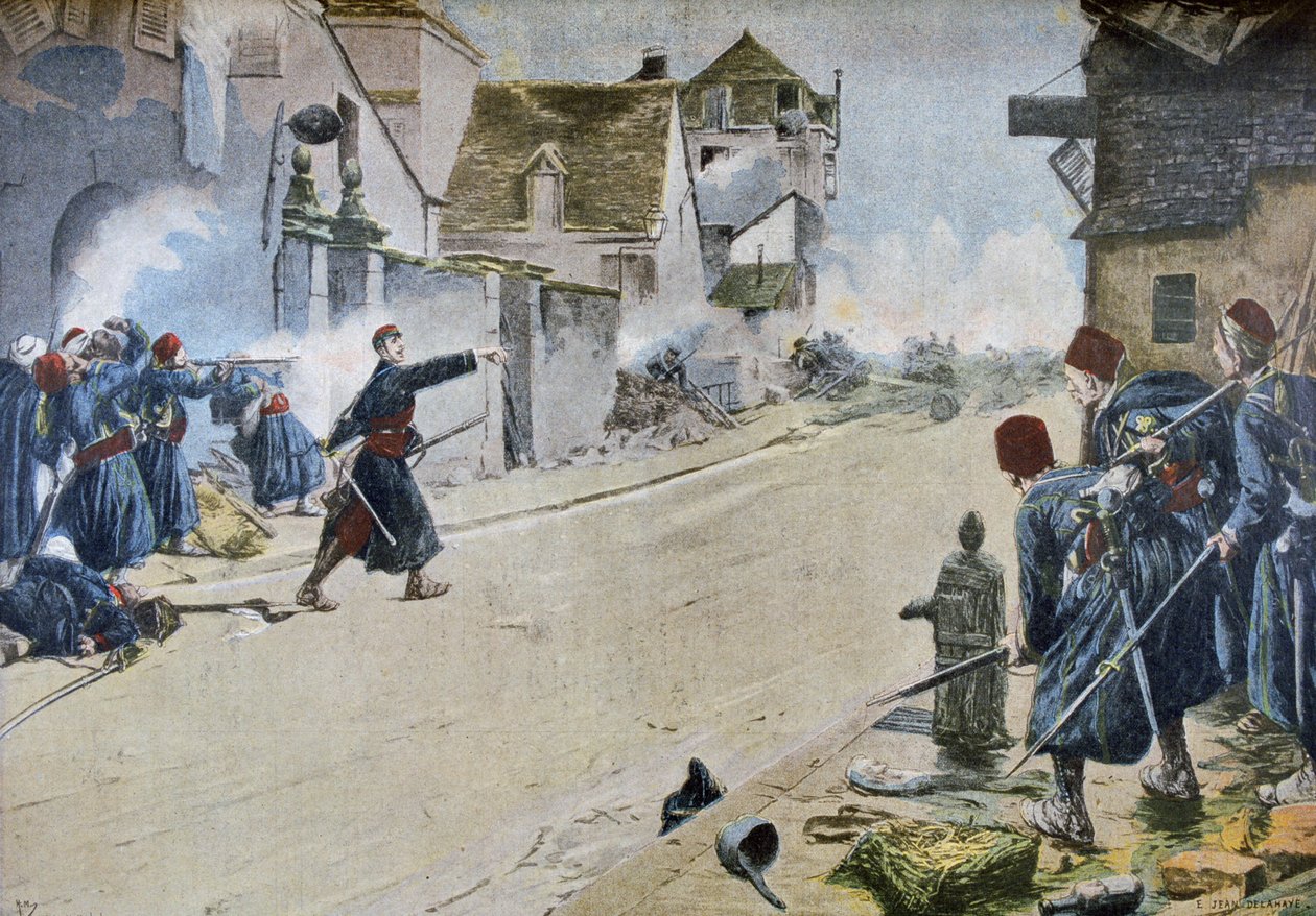 Paul Deroulede i slaget vid Montbeliard av Ernest Jean Delahaye
