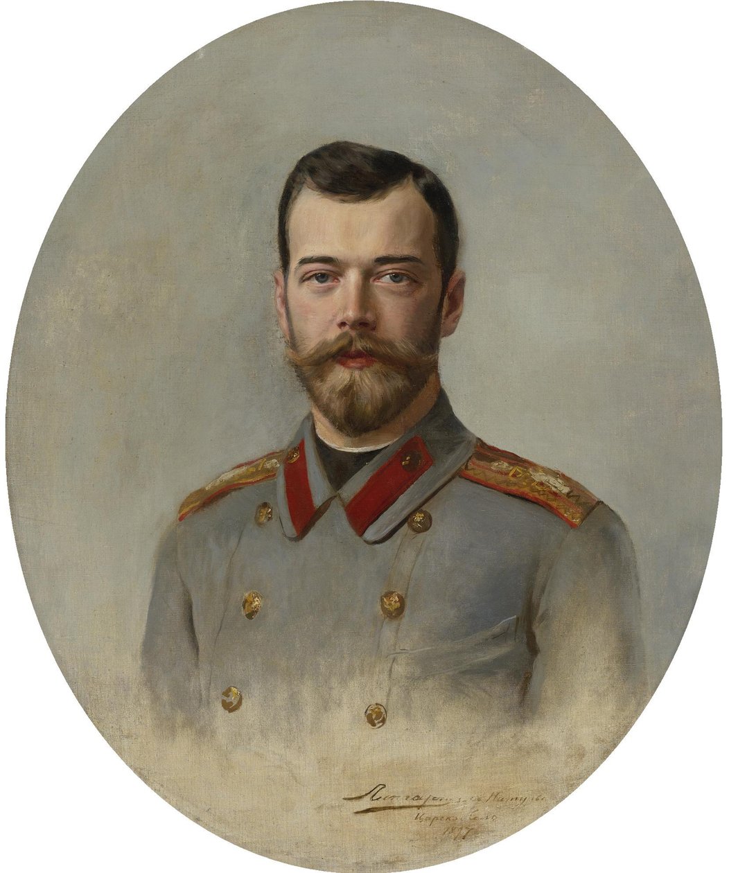 Porträtt av kejsar Nicholas II 1868-1918, 1897 av Ernest Karlovich Liphart