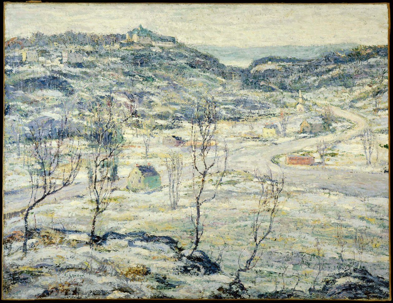 Harlem Valley, vinter av Ernest Lawson