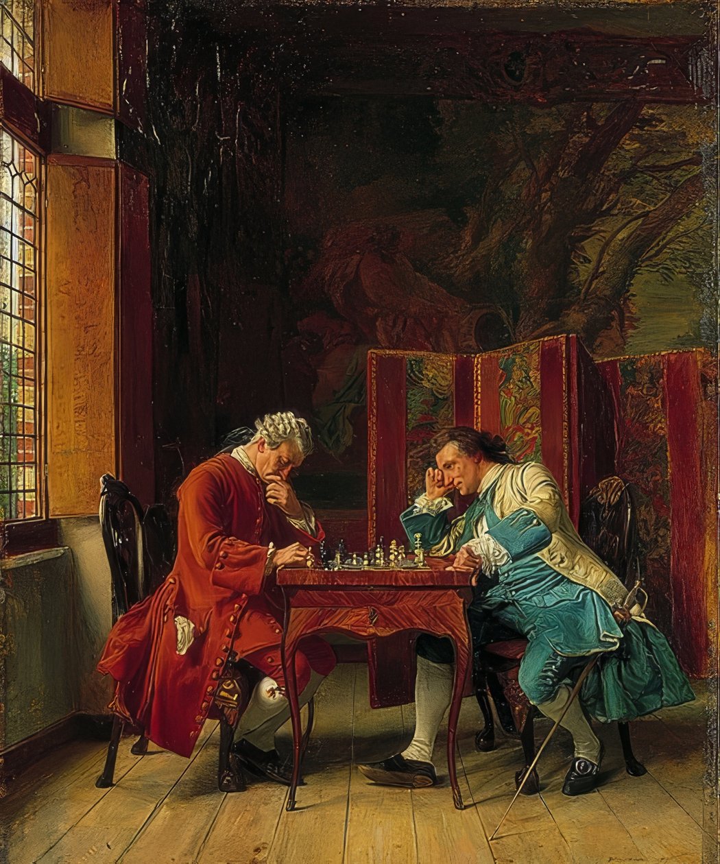 Schackspelarna. 1856 av Jean Louis Ernest Meissonier