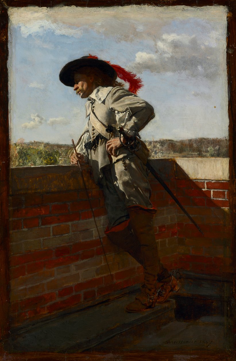 På en terrass av Ernest Meissonier