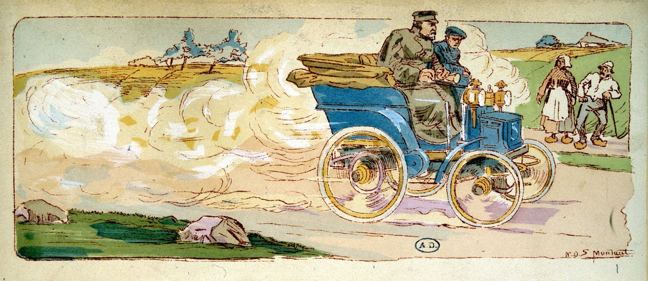 Paris-Bordeaux: Mr Levassor vi har 4 CV Panhard & Levassor av Ernest Montaut