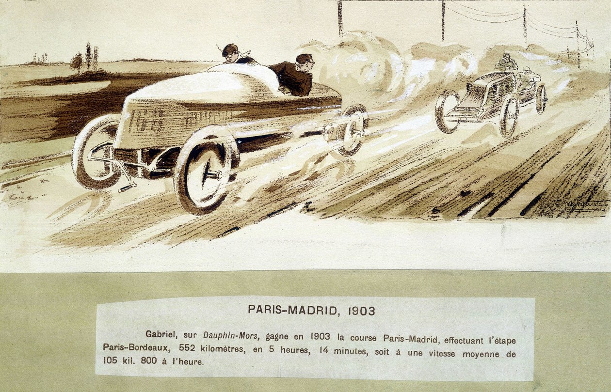 Paris-Madrid-loppet av Ernest Montaut