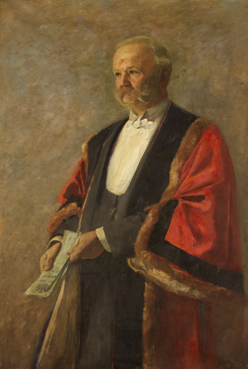 Rådmannen C.P. Billing, ca 1922 (olja på duk) av Ernest Pile Bucknall