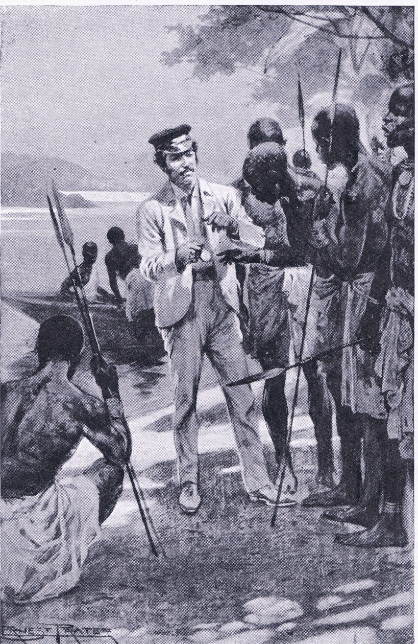 Vinn vänskap med en klocka, illustration från Cassells Romance of Famous Lives, ca 1940 av Ernest Prater