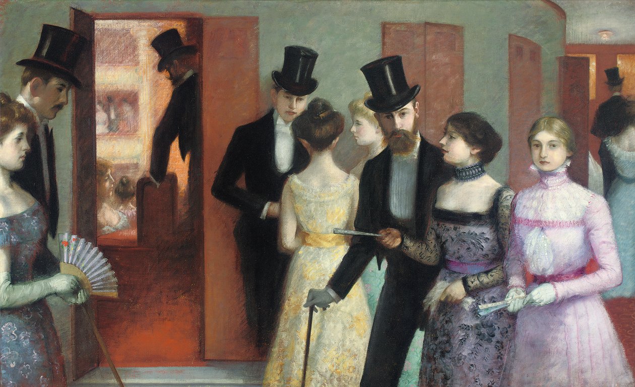 Soiree at the Opera, ca 1900 (olja på duk) av Ernest Rouart