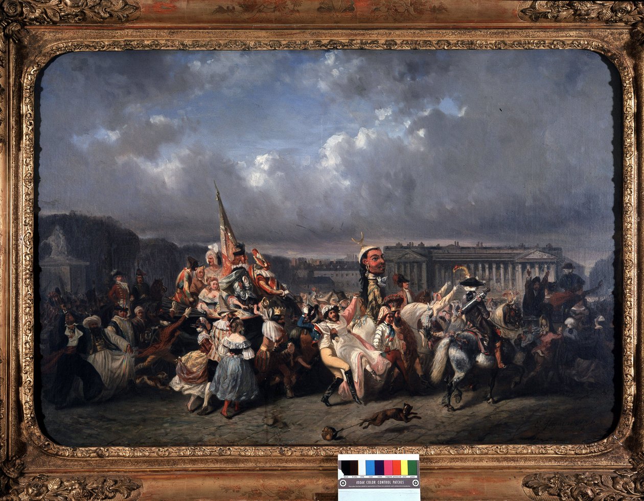 Karnevalen, Place de la Concorde - av Seigneurgens, Carnavalet Museum av Ernest Seigneurgens
