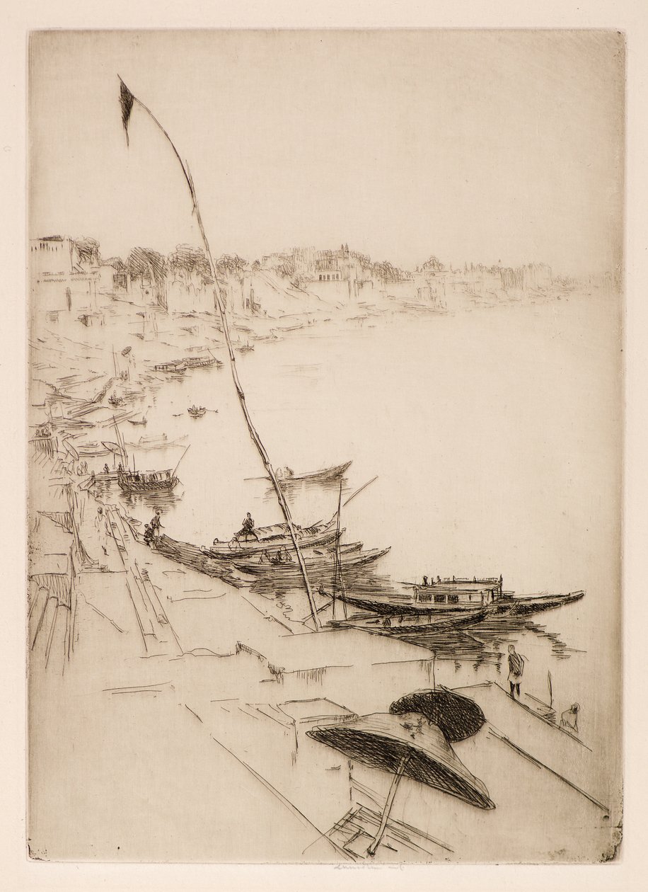 Böneflaggan, 1900-talet (etsning och torrnål) av Ernest Stephen Lumsden