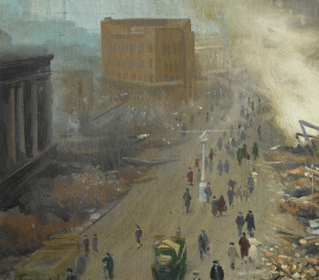 The New Order in Europe, bombade Coventry november 1940, 1940 av Ernest Townsend
