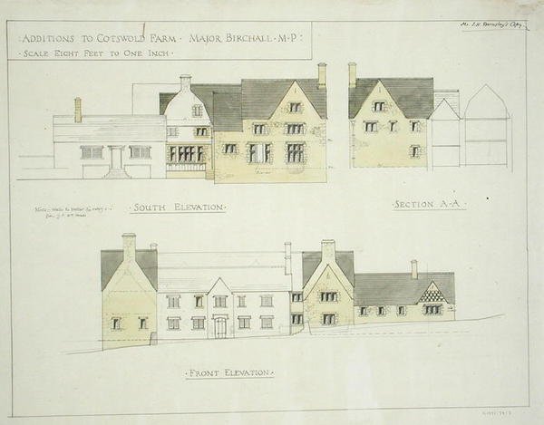 Tillägg till Cotswold Farm, Gloucestershire av Ernest William Gimson