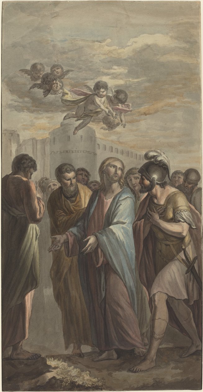 Kristus med apostlar och en romersk soldat av Ernest Zacharias Platner
