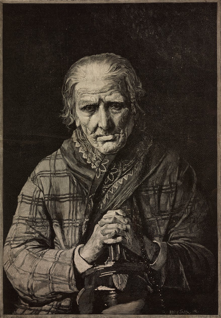 Winter, Galleria Pisani, gravyr av Ernesto Mancastroppa från målning av professor E Grilli, från L