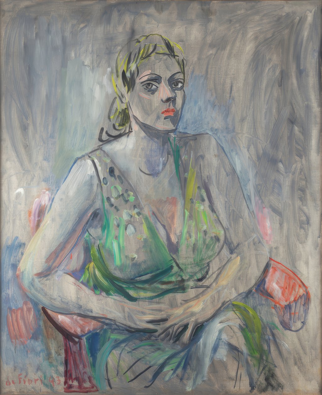 Porträtt av en kvinna av Ernesto de Fiori