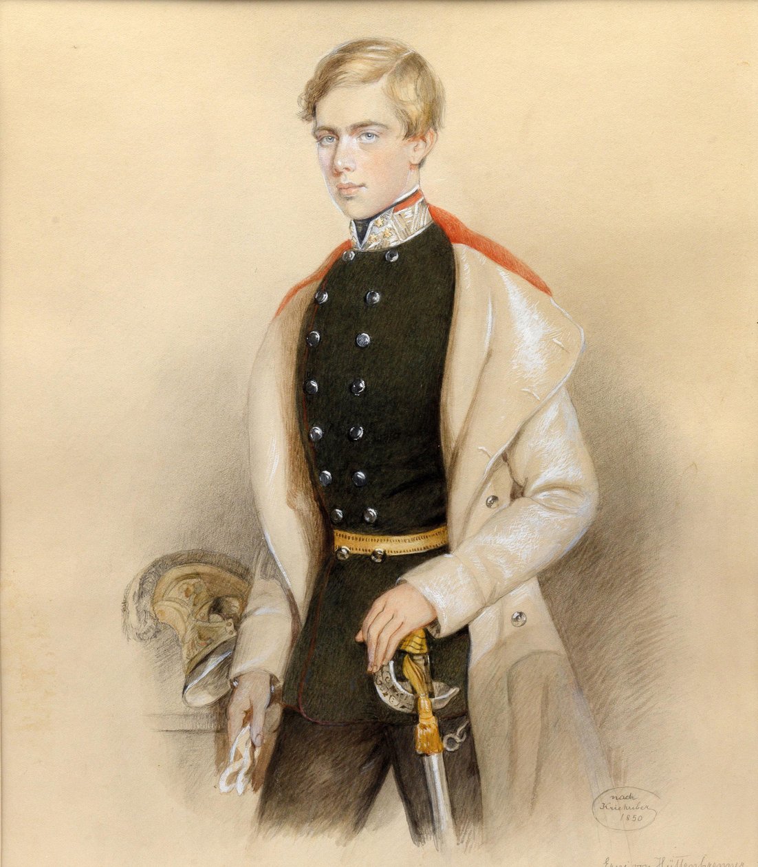 Ärkehertig Ferdinand Maximilian av Österrike 1832-1867, 1850. av Erni von Hüttenbrenner