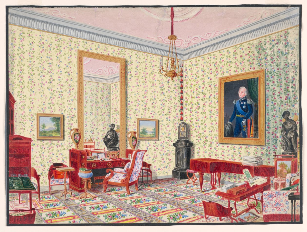 Studien av Grand Duchess Cecily von Oldenburg av Ernst Christian Anton von Lautzow