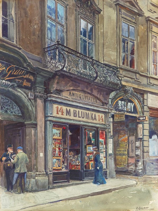  Die Weihburggasse in WiennEnglish: The Weihburggasse in Viennan av Ernst Graner