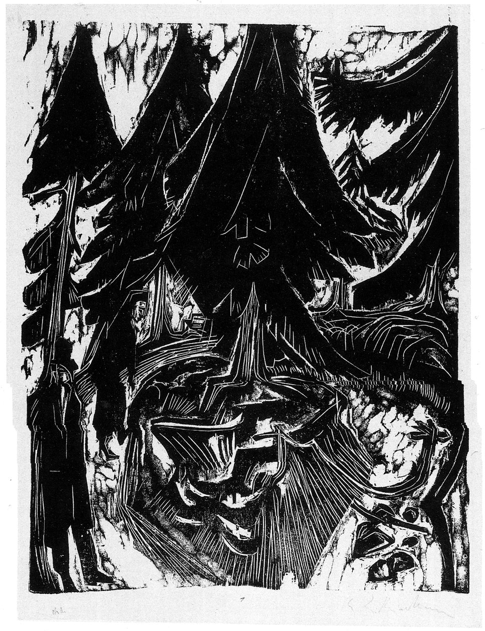  Sanatoriumsspaziergang av Ernst Ludwig Kirchner