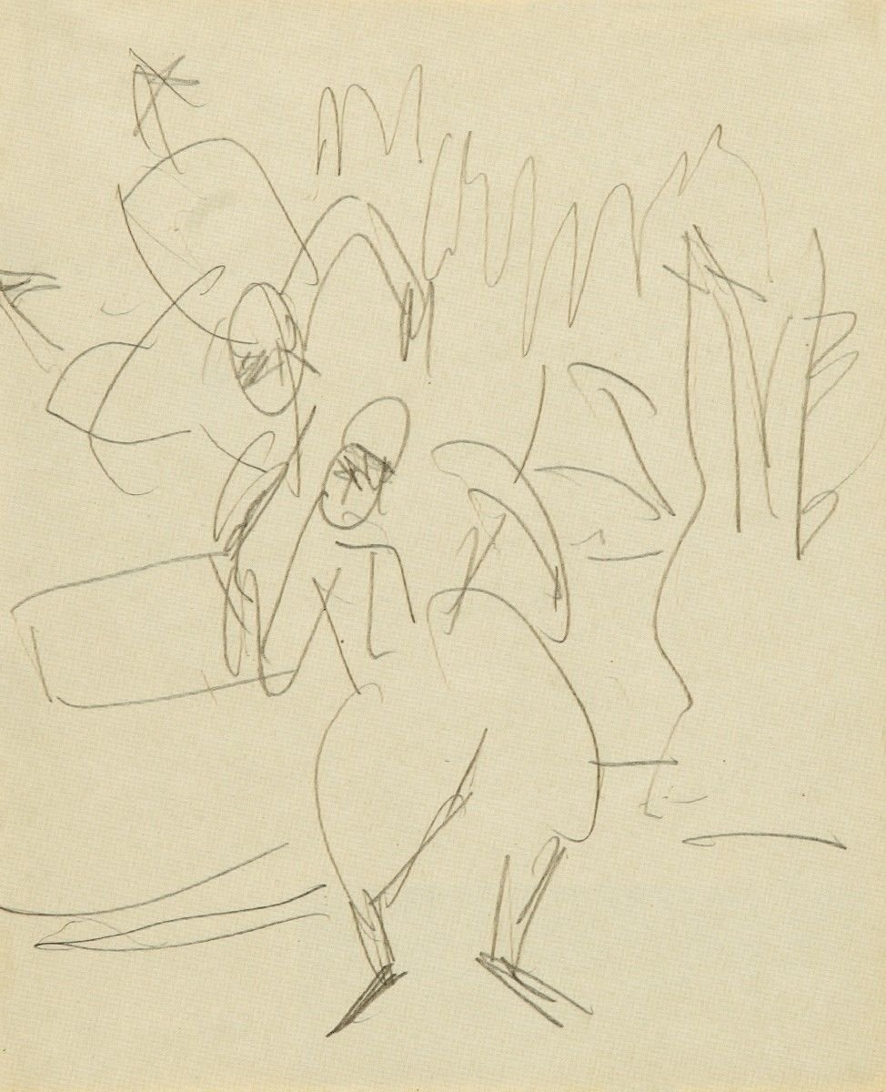 Akrobaten in Bewegung  av Ernst Ludwig Kirchner