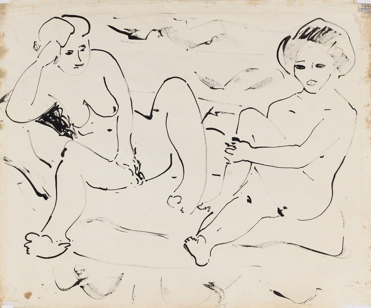 Akt (verso) av Ernst Ludwig Kirchner