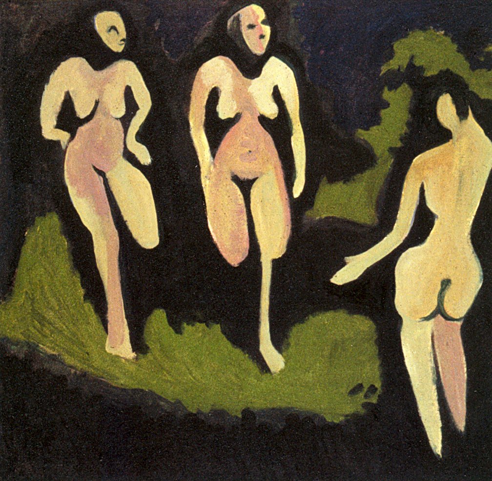Akte auf der Wiese av Ernst Ludwig Kirchner