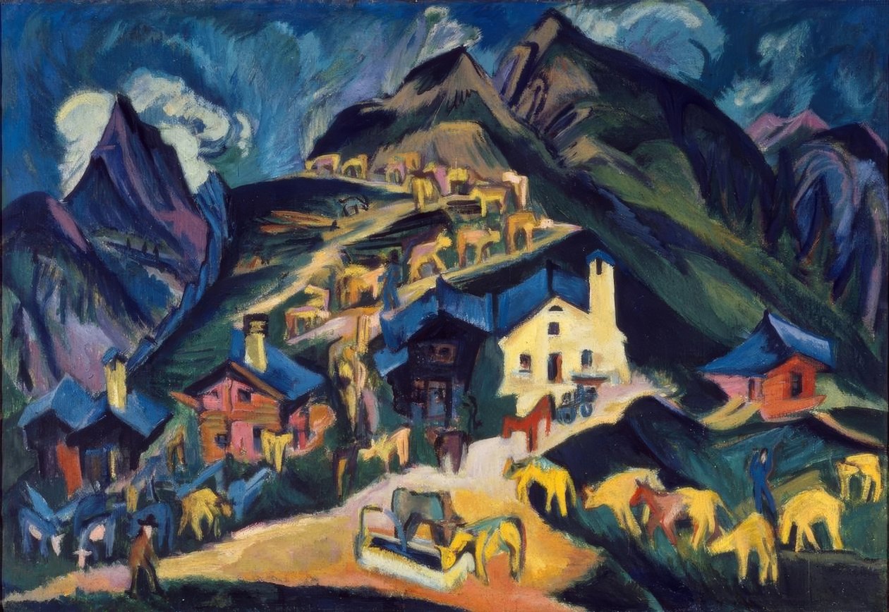 Alpin enhet av Ernst Ludwig Kirchner