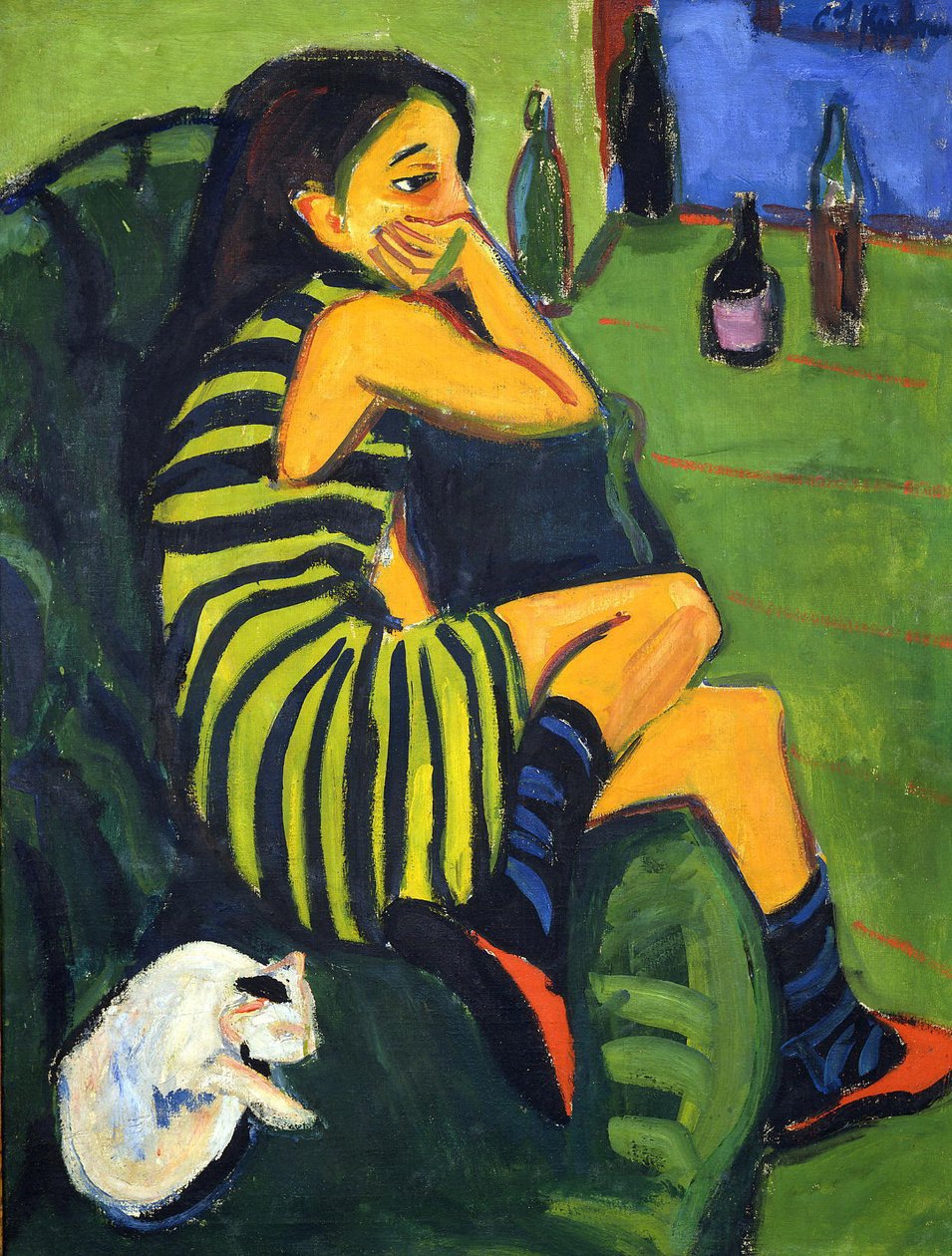 Artistin (Marzella) av Ernst Ludwig Kirchner