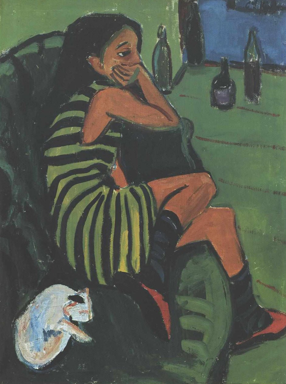Artistin av Ernst Ludwig Kirchner