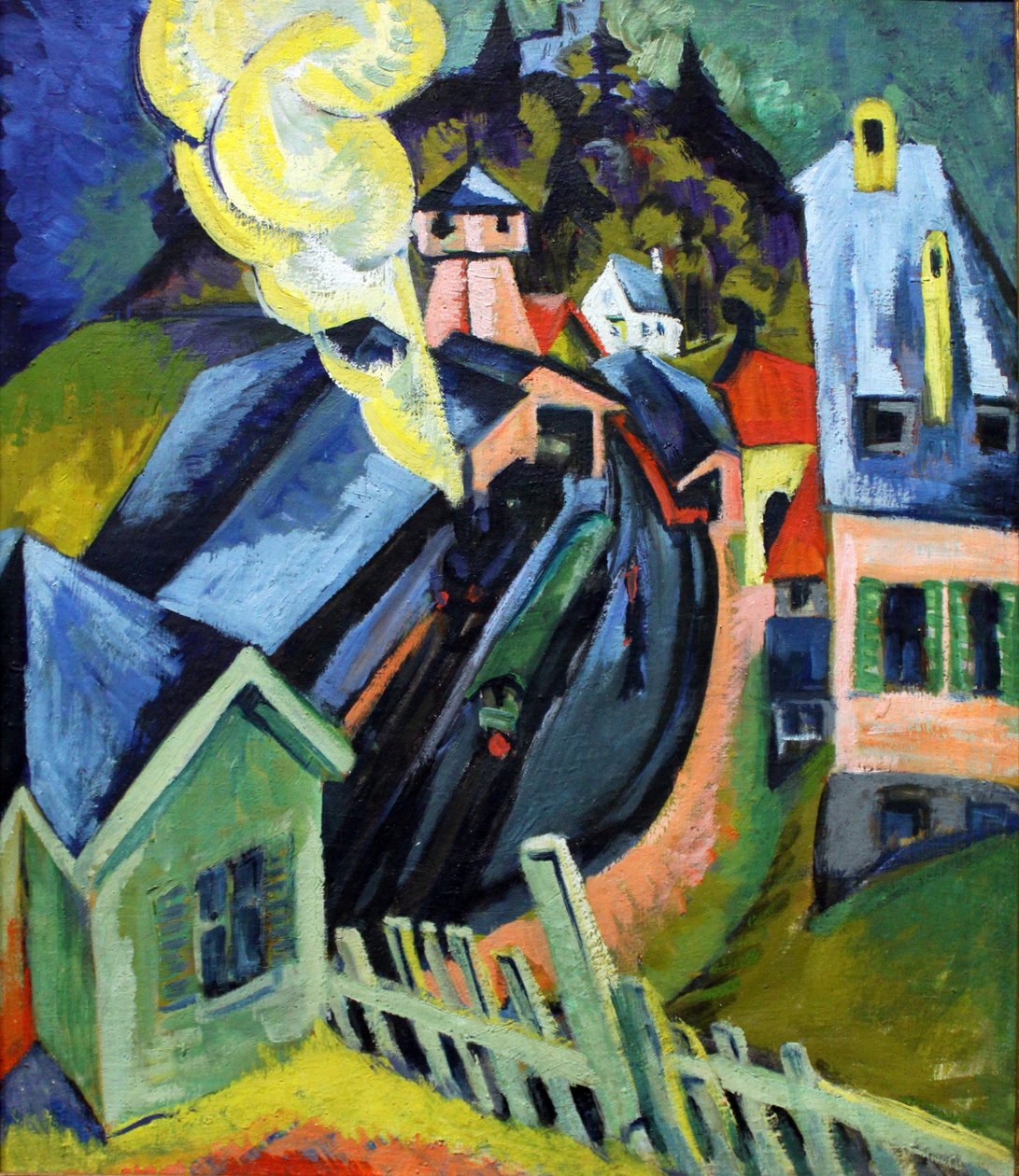 Bahnhof Königstein av Ernst Ludwig Kirchner