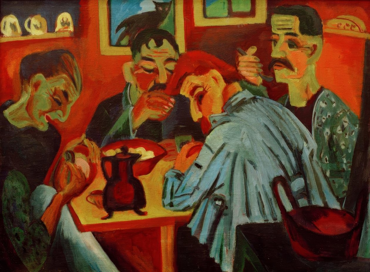 Bondens lunch av Ernst Ludwig Kirchner