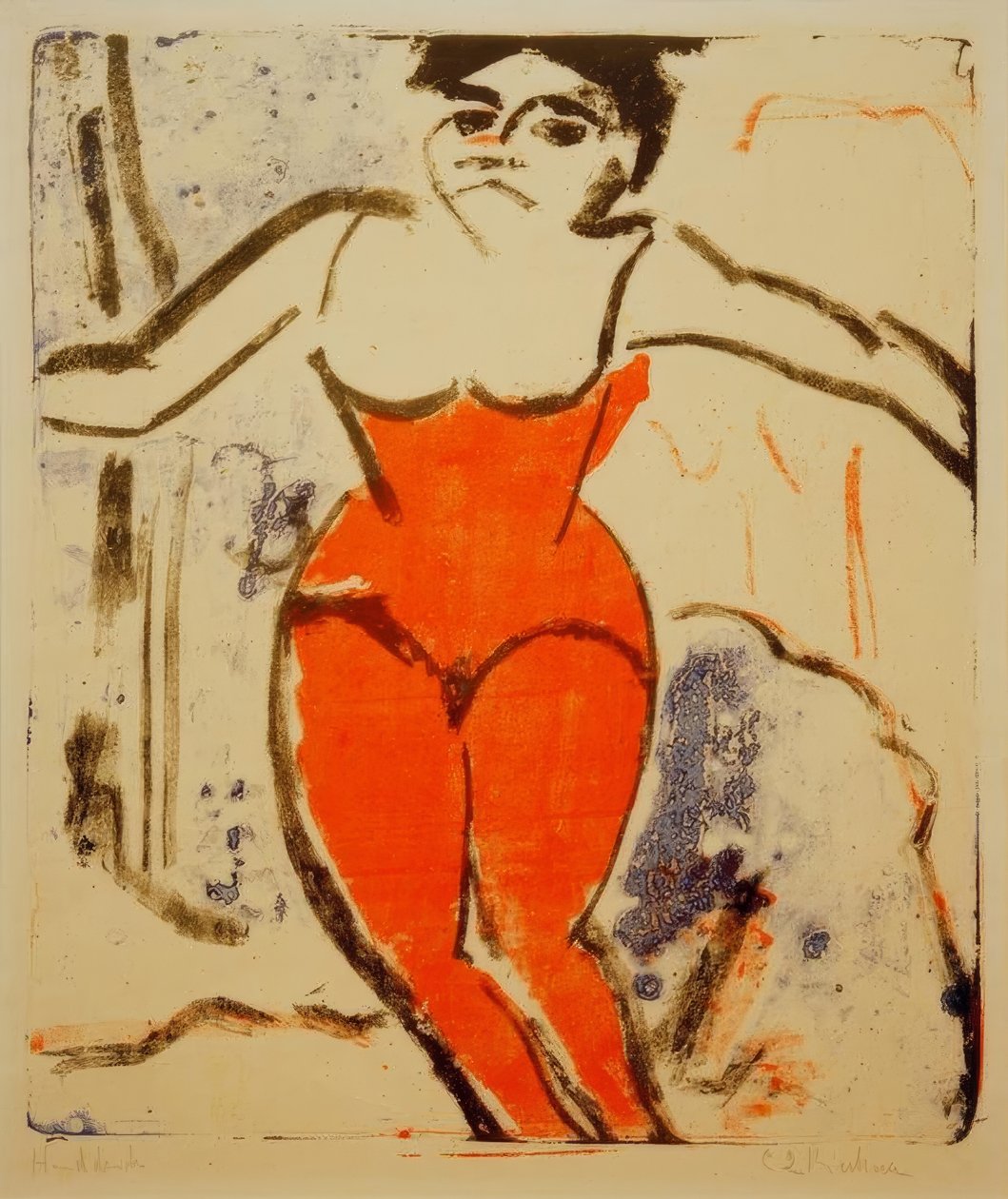 Applåder het artist av Ernst Ludwig Kirchner