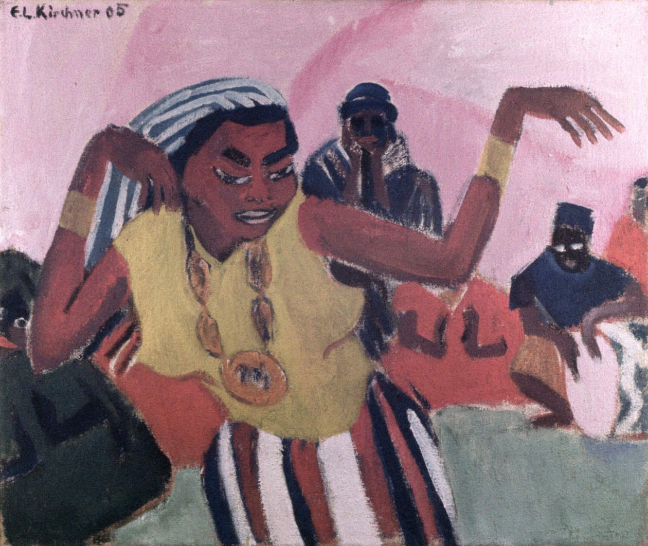 Svart dansare, 1909 av Ernst Ludwig Kirchner