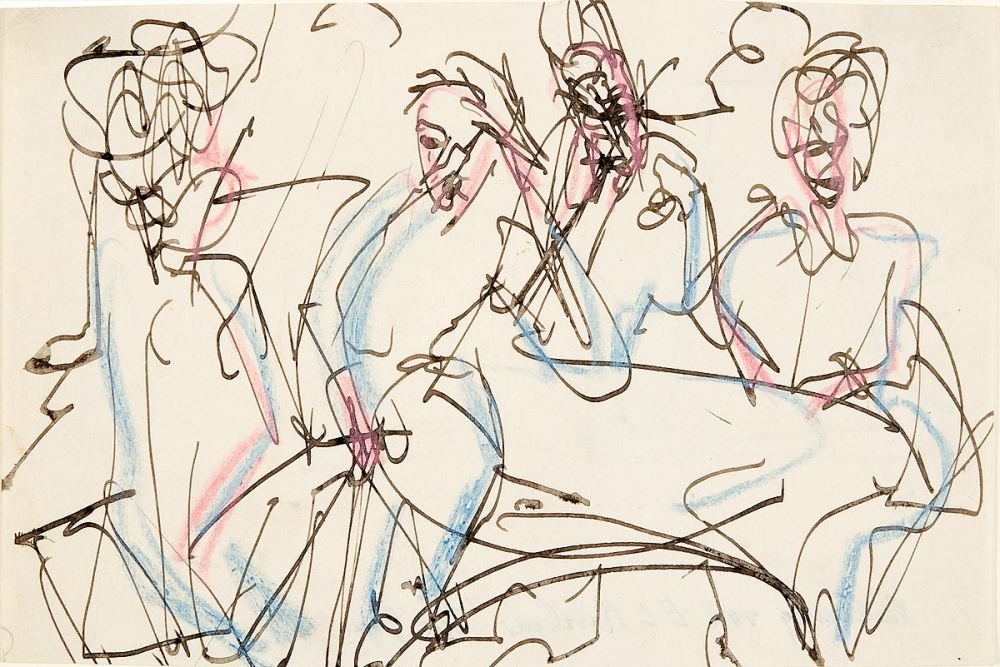 Bordellszene av Ernst Ludwig Kirchner