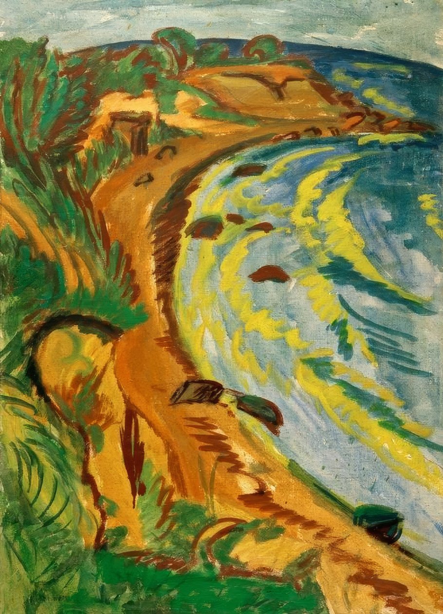Bay på Fehmarn-kusten av Ernst Ludwig Kirchner