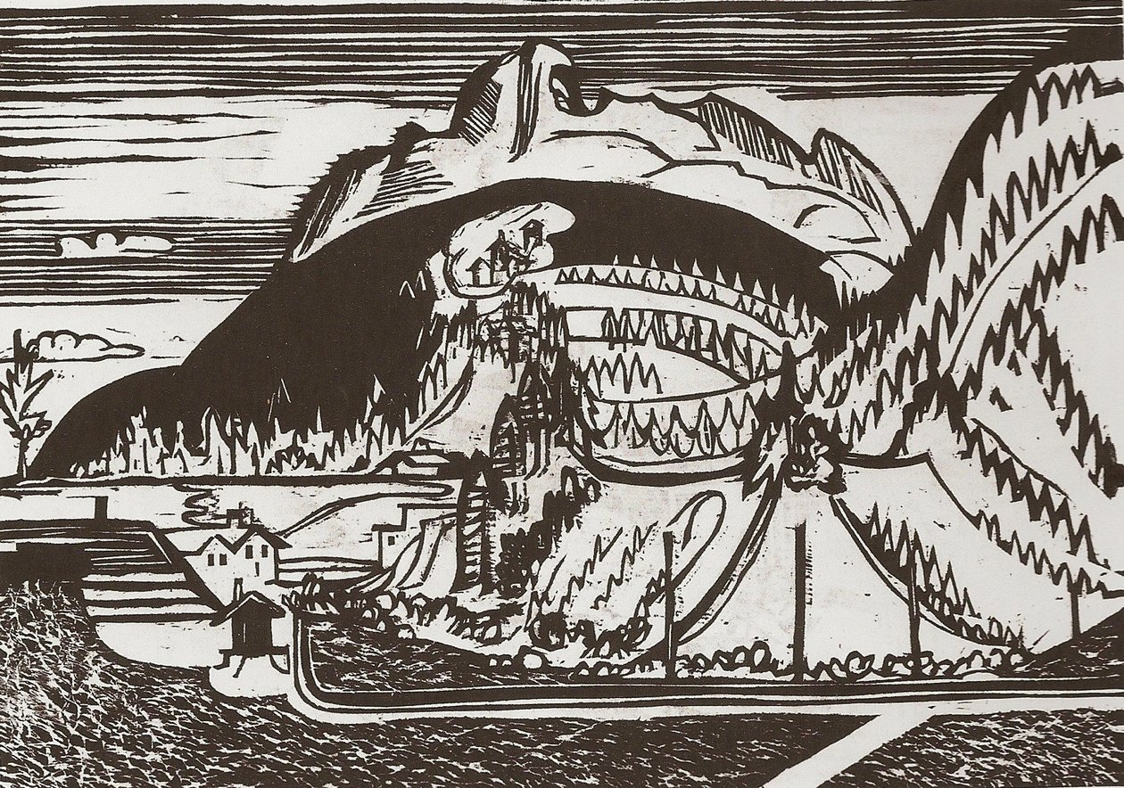 Clavadeler Berg  av Ernst Ludwig Kirchner