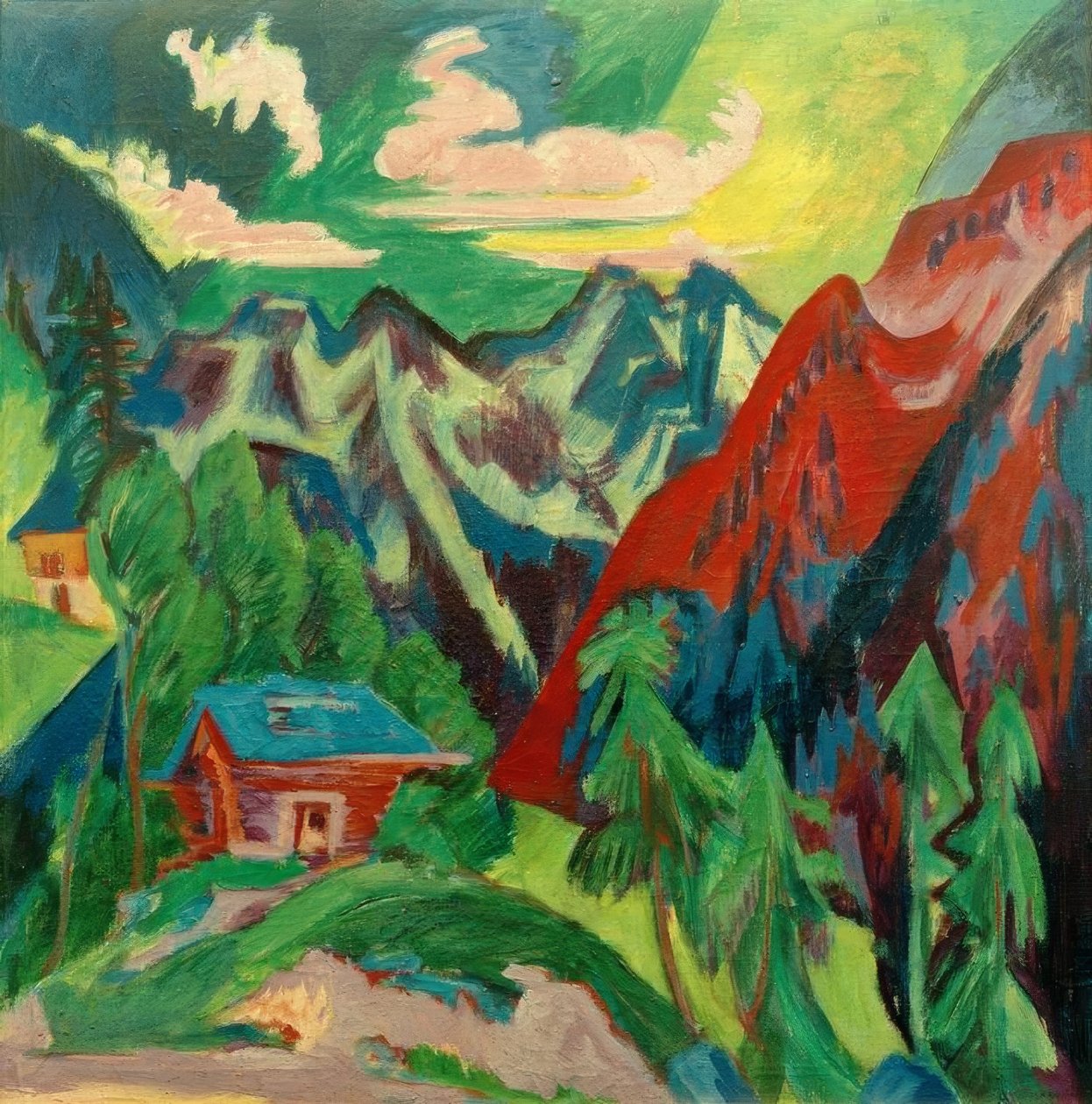 Klosters bergen av Ernst Ludwig Kirchner