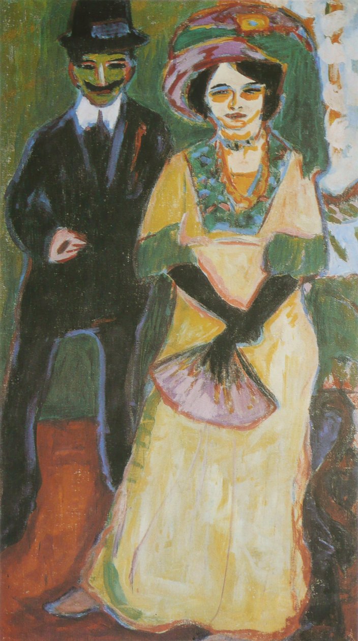 Dodo et son frère av Ernst Ludwig Kirchner