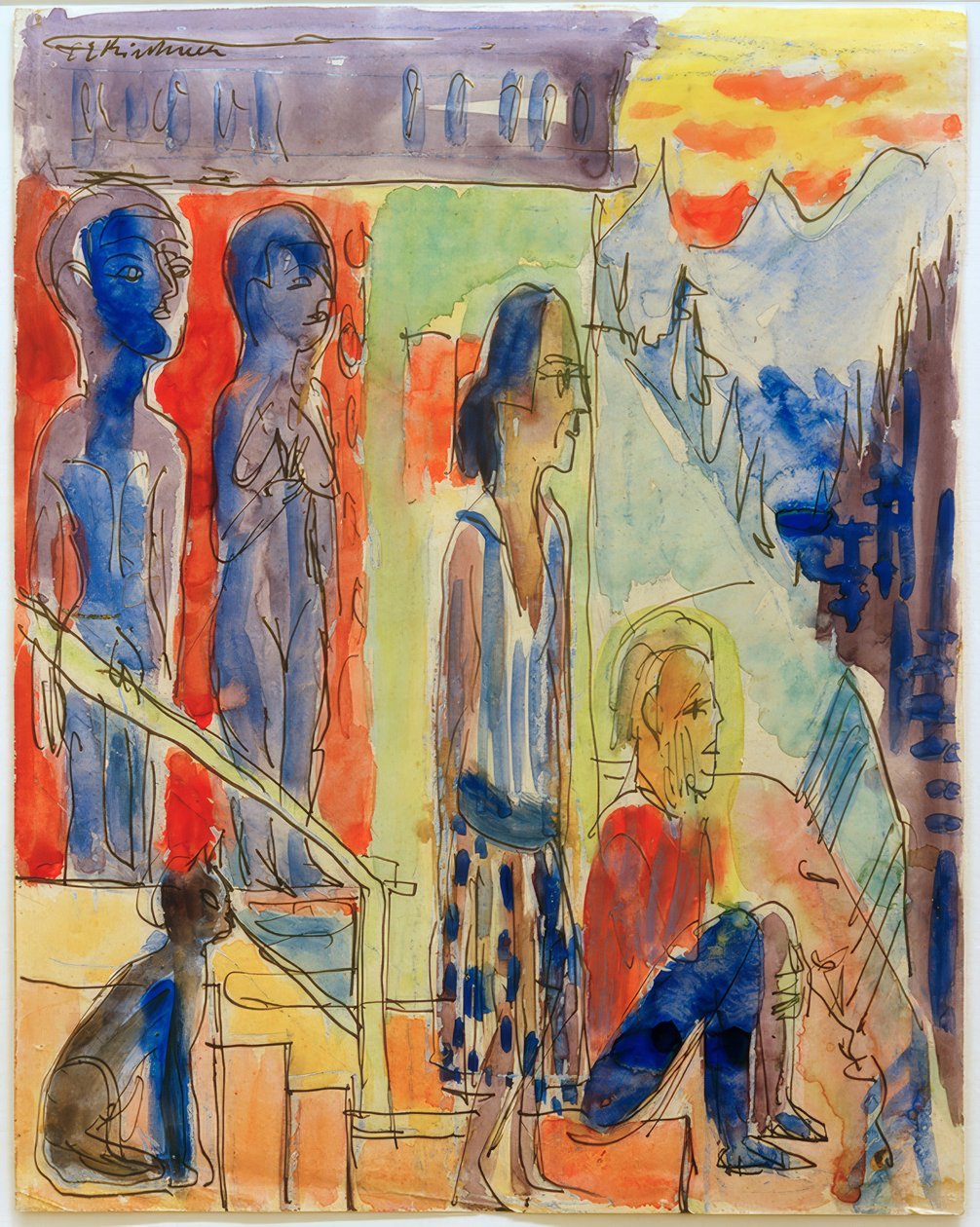 E.L.Kirchner, Före soluppgången av Ernst Ludwig Kirchner