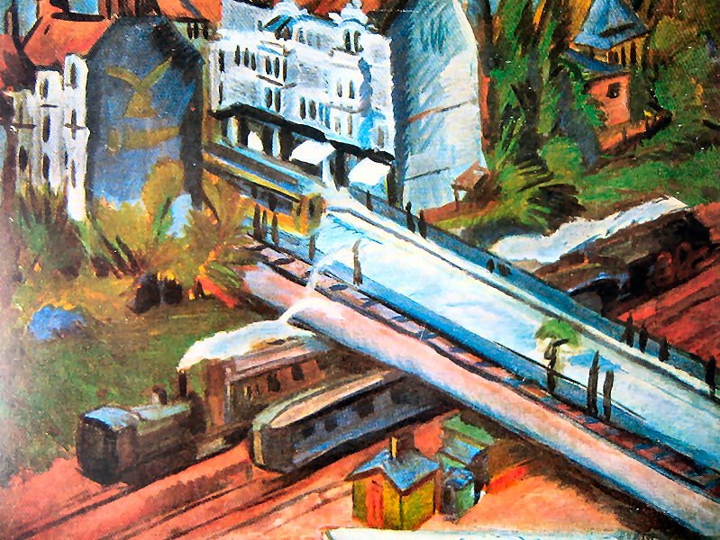 Eisenbahnüerführung av Ernst Ludwig Kirchner