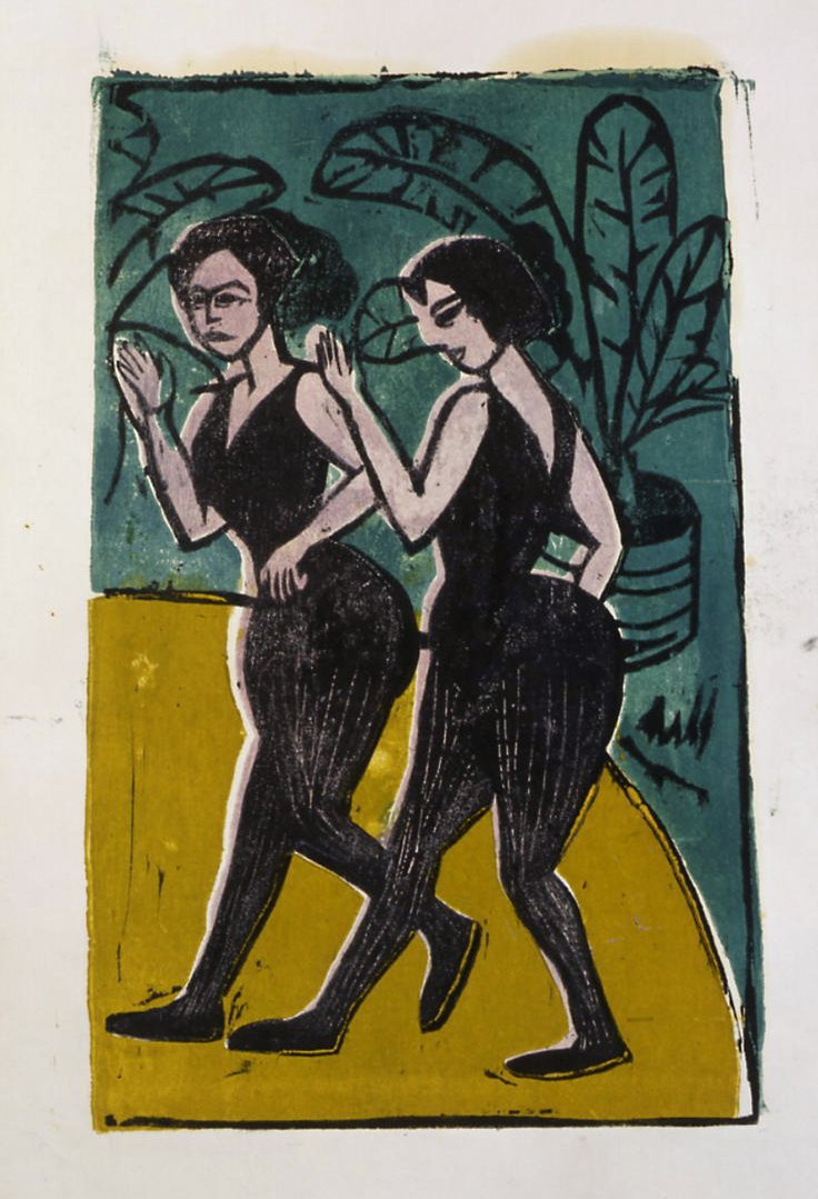 Englische Stepptänzerinnen av Ernst Ludwig Kirchner