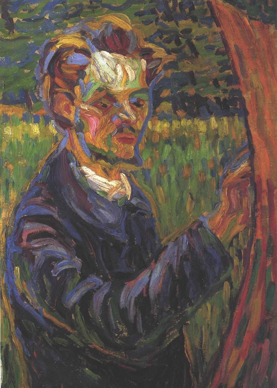Erich Heckel an der Staffelei av Ernst Ludwig Kirchner