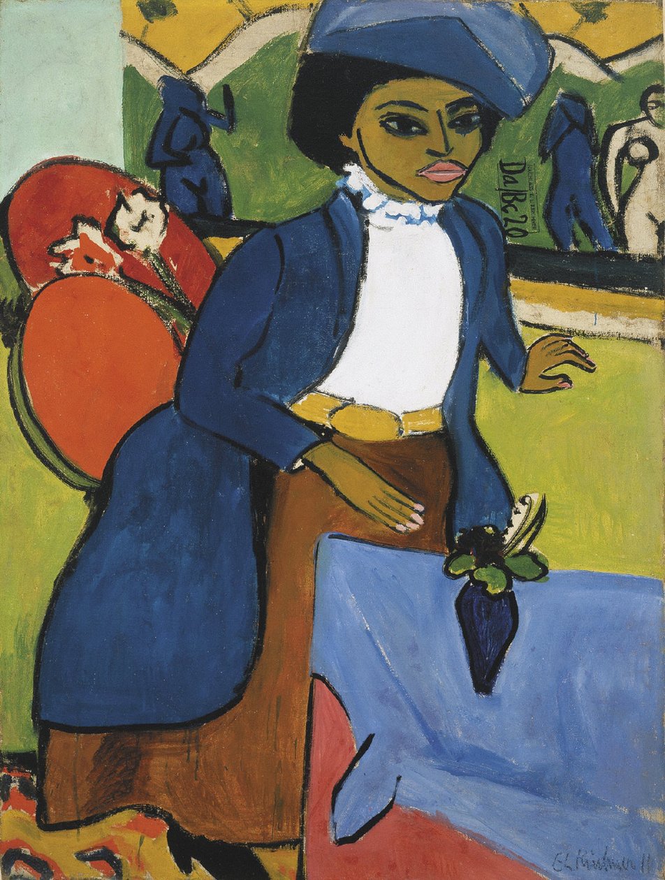 Frauenbildnis  av Ernst Ludwig Kirchner