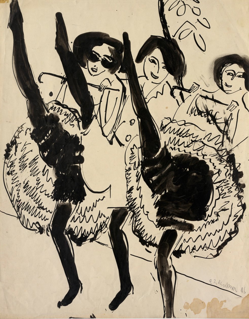 GUGG Dancers av Ernst Ludwig Kirchner