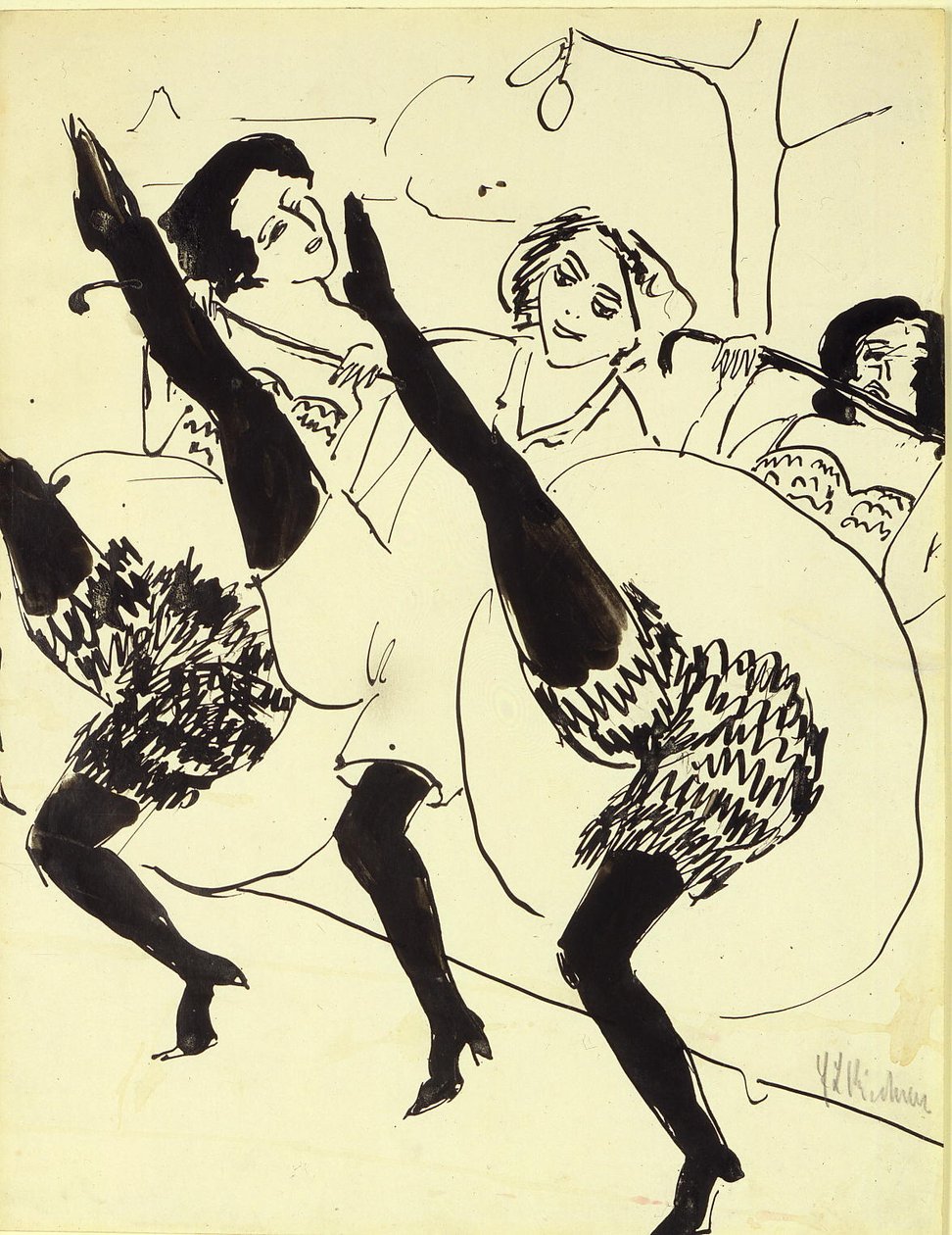 Hamburger Tänzerinnen av Ernst Ludwig Kirchner