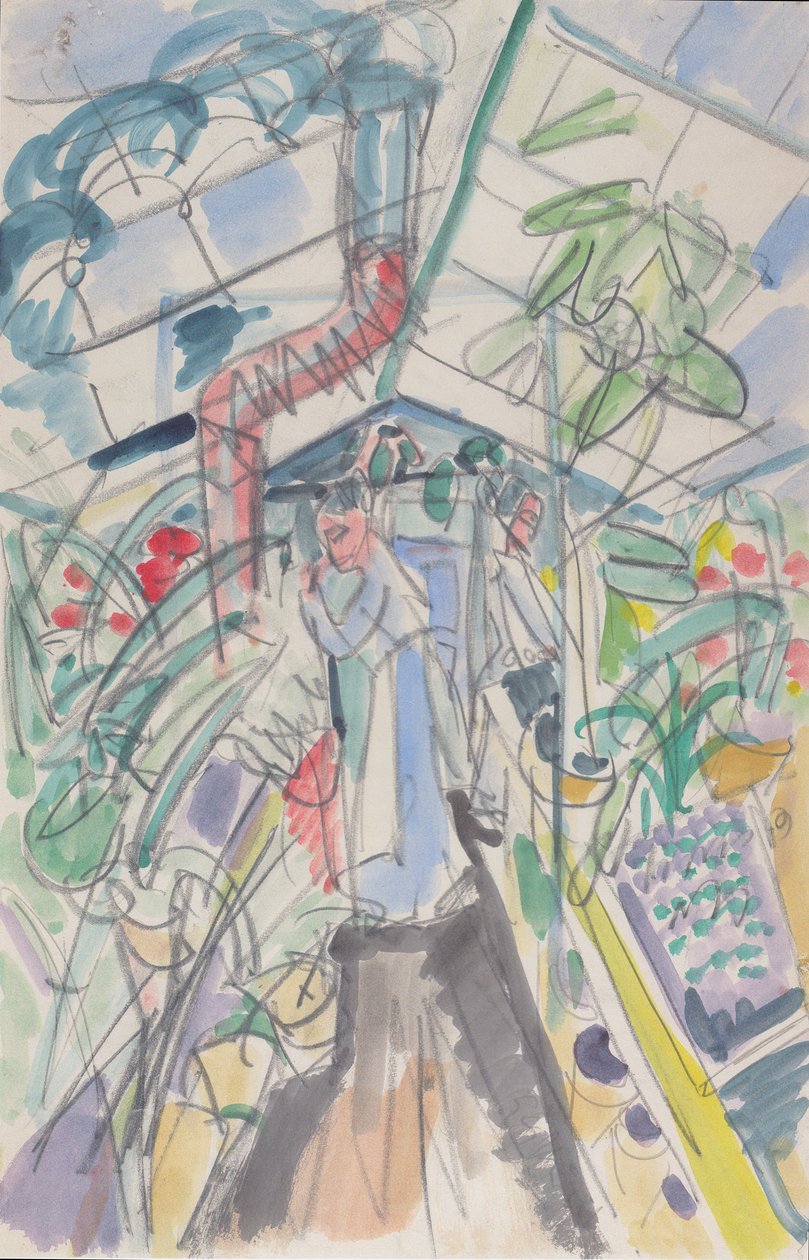 I växthuset av Ernst Ludwig Kirchner