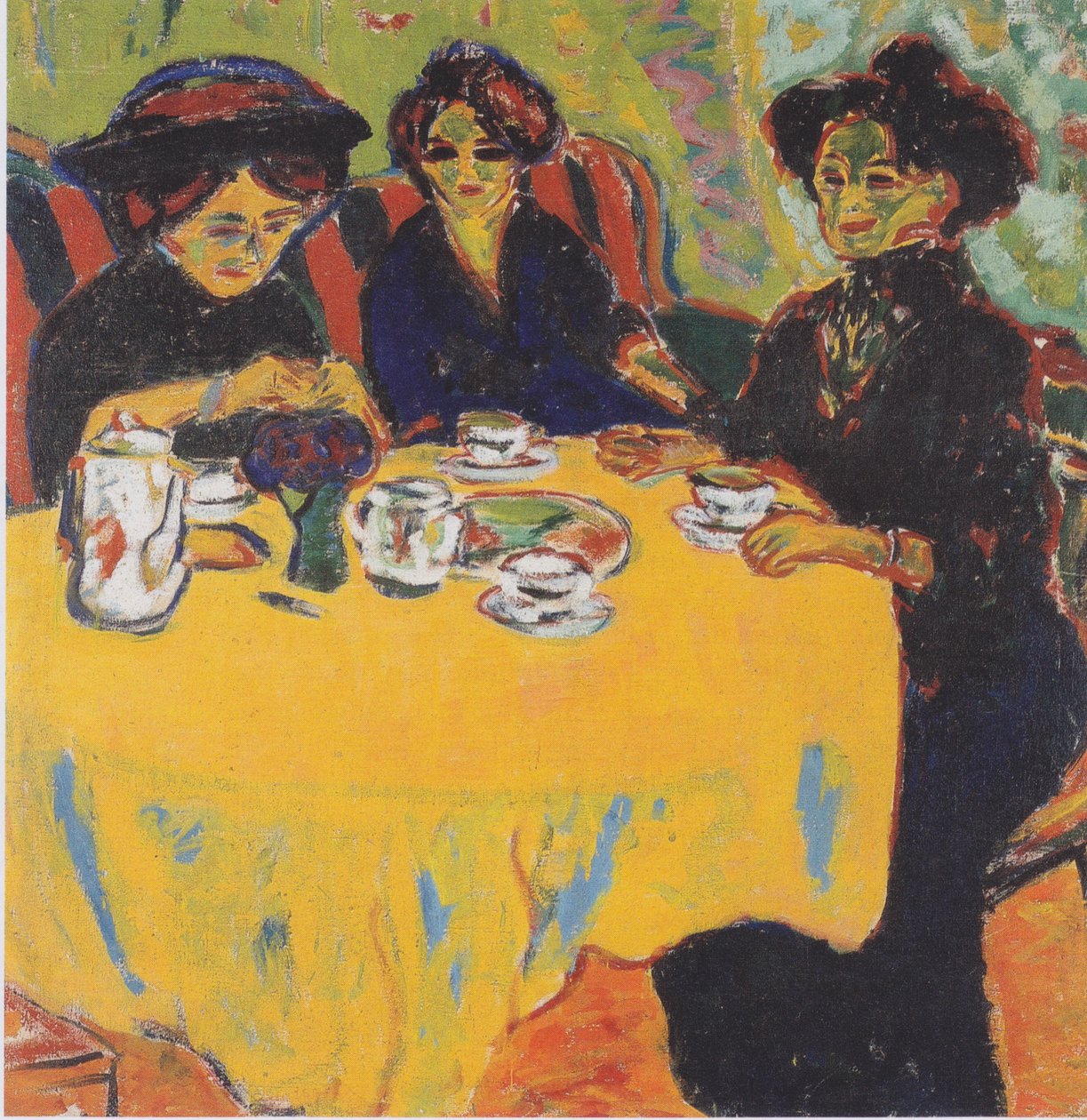 Kaffe bord av Ernst Ludwig Kirchner