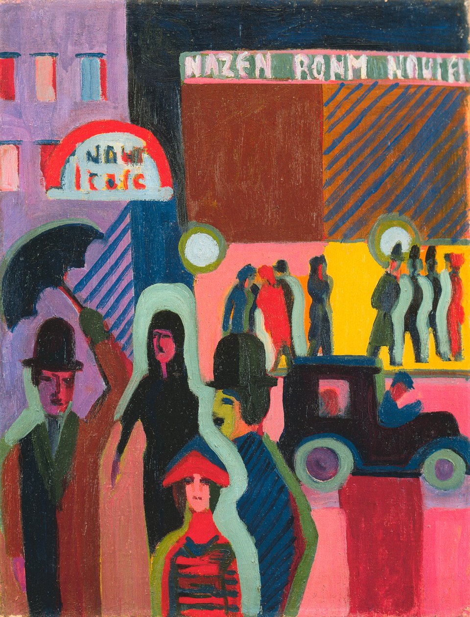 Kaufhaus im Regen av Ernst Ludwig Kirchner