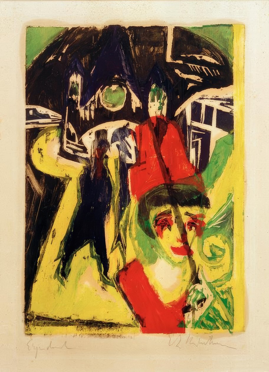 Cocotte på gatan av Ernst Ludwig Kirchner