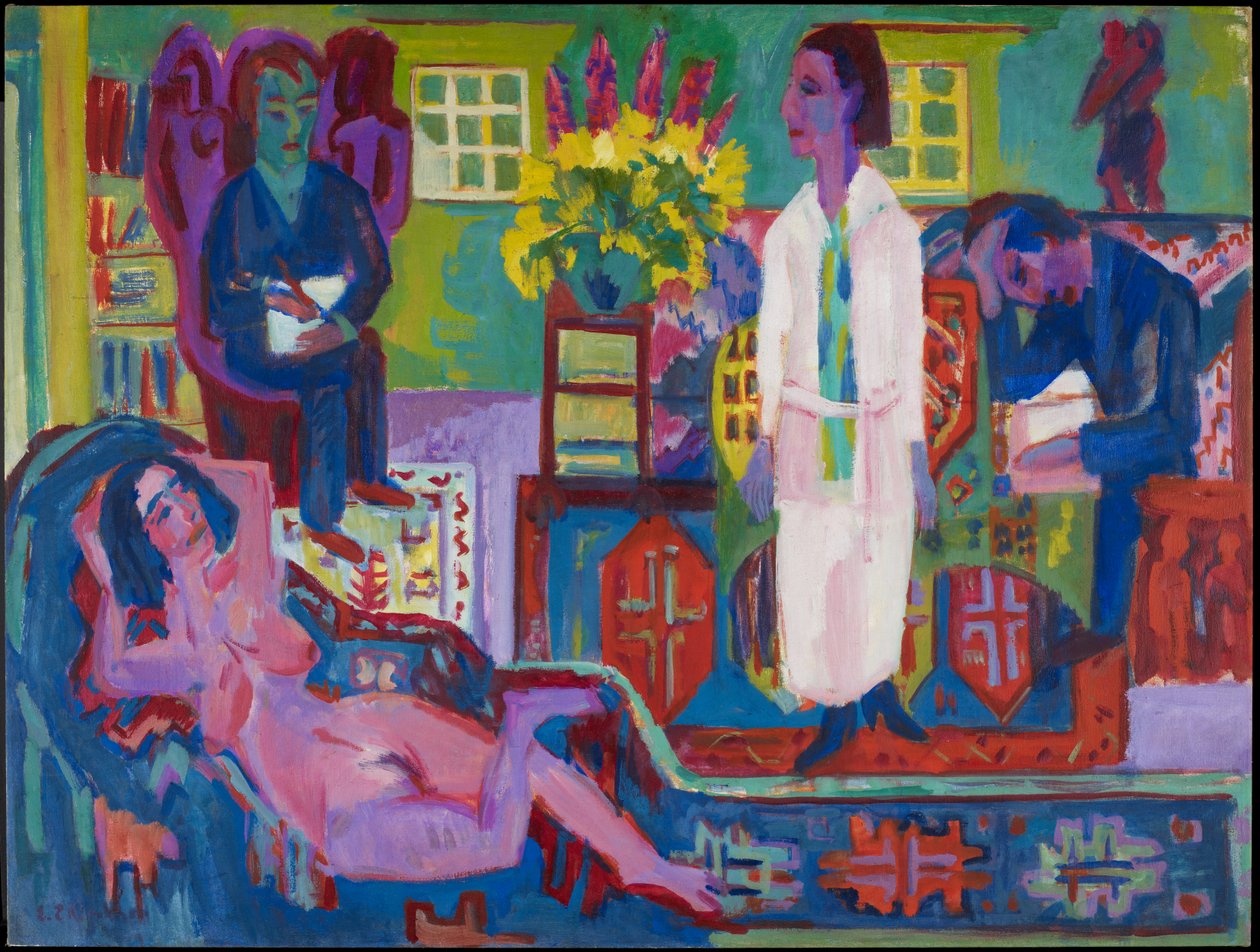 Bohemia i aso nei, 1924 swed av Ernst Ludwig Kirchner