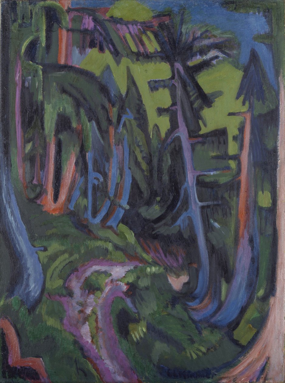 Mountain Forest Path av Ernst Ludwig Kirchner